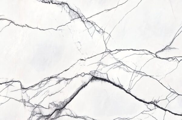 Blat łazienkowy ze spieku kwarcowego Florim Marble Breach, biały – matowy