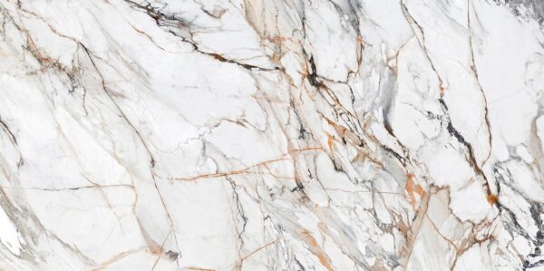 Blat kuchenny ze spieku kwarcowego Neolith Calacatta Luxe, wykonany na wymiar, biały – Ultrasoft