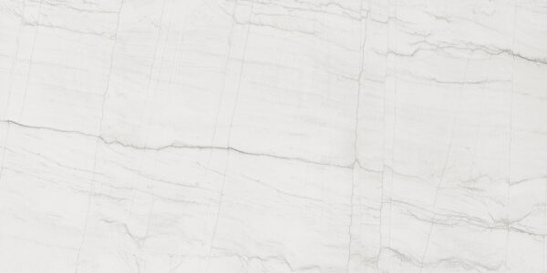 Blat łazienkowy ze spieku kwarcowego Neolith Mont Blanc, biały – Silk