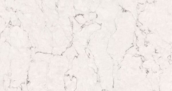 Blat kuchenny z konglomeratu Silestone White Arabesque, wykonany na wymiar, biały – Suede