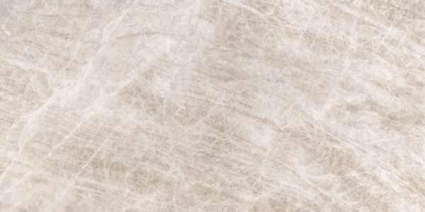 Blat łazienkowy ze spieku kwarcowego Florim Marble Yamuna, kremowy – matowy