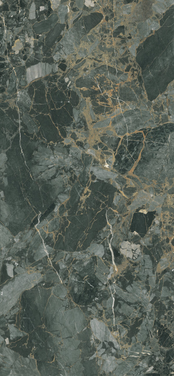Okładzina ścienna do kuchni (Backsplash) ze spieku kwarcowego AB Indi Green 120 x 260 cm, grubość 7 mm