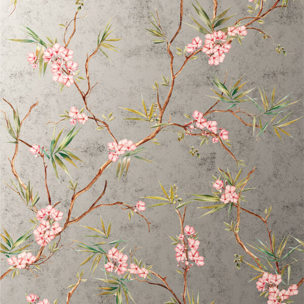 Okładzina ścienna do kuchni (Backsplash) ze spieku kwarcowego Mirage Emporio Miroir Sakura 120 x 278 cm, grubość 6 mm