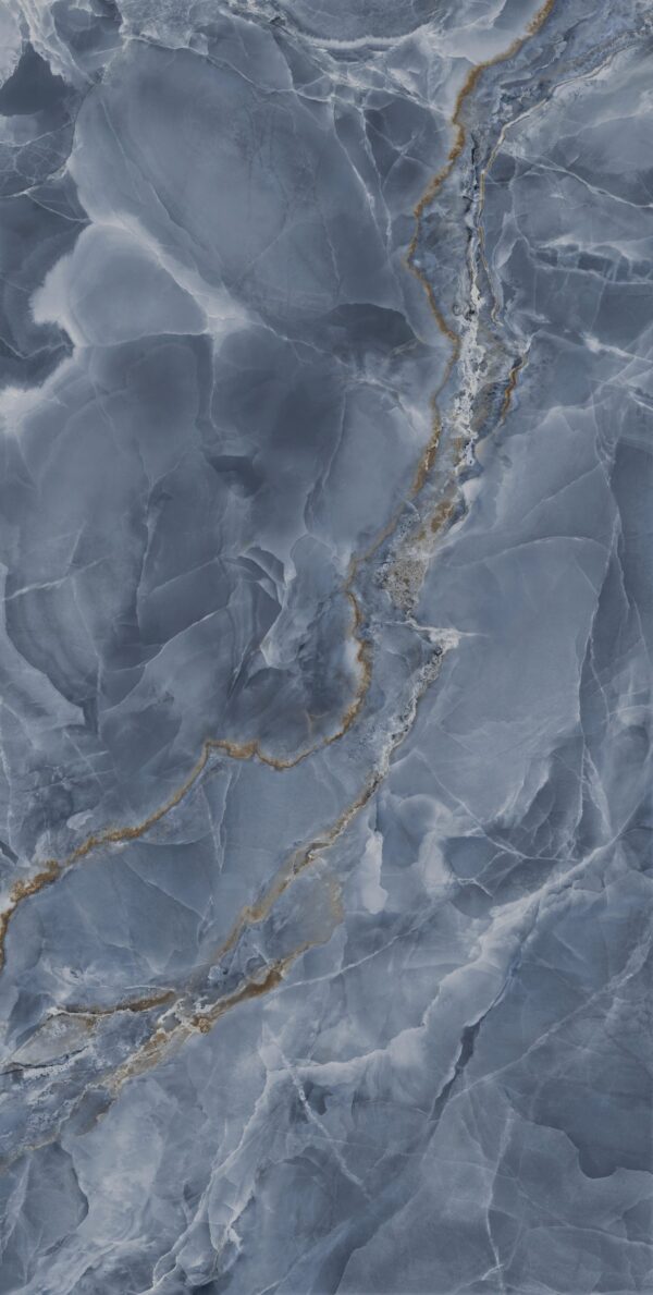 Okładzina ścienna do kuchni (Backsplash) ze spieku kwarcowego Franko Cobalt Onyx 320 x 160 cm, 6 mm