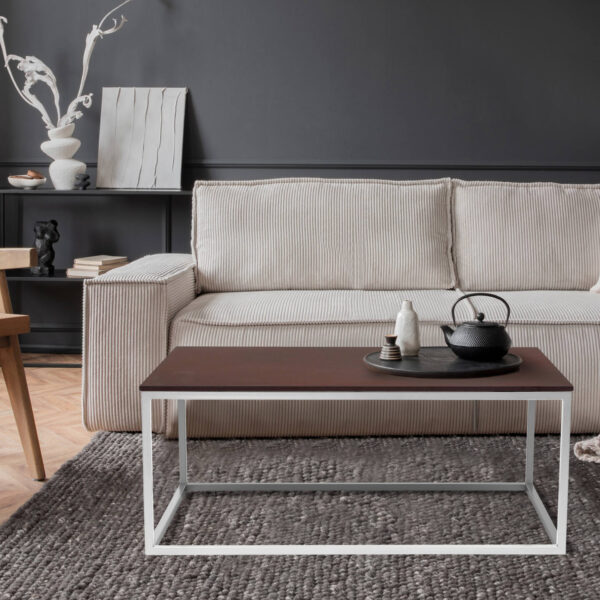 Tisch Franko Mulan aus Keramik Ossido Bruno 100×60
