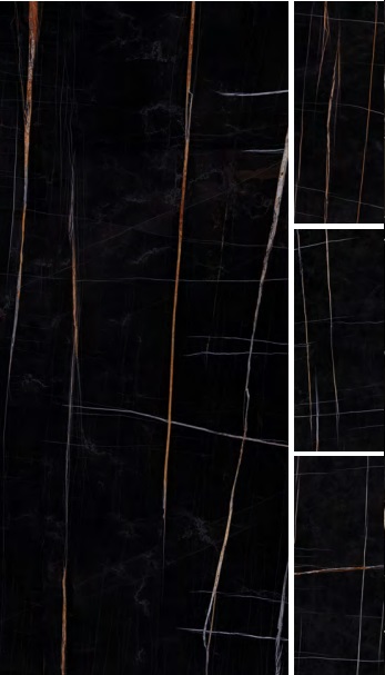 Großformatfliese Ava Sahara Noir 120x280cm 6 mm